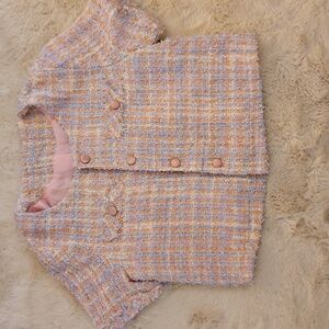 *3 For $30* Barbie/tweed style crop jacket size L (fits like large M)